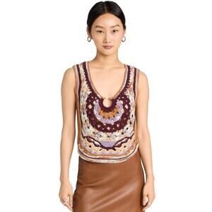 Sea New York Ryan purple Crochet tank size large